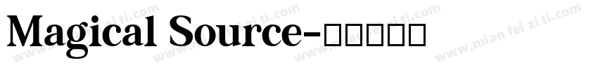 Magical Source字体转换
